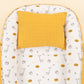 Babynest ve Yastık - Çift Taraflı - Hardal Muslin - Zürafa