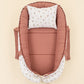 Babynest ve Yastık - Çift Taraflı - Gül Kurusu Muslin - Çiçekler