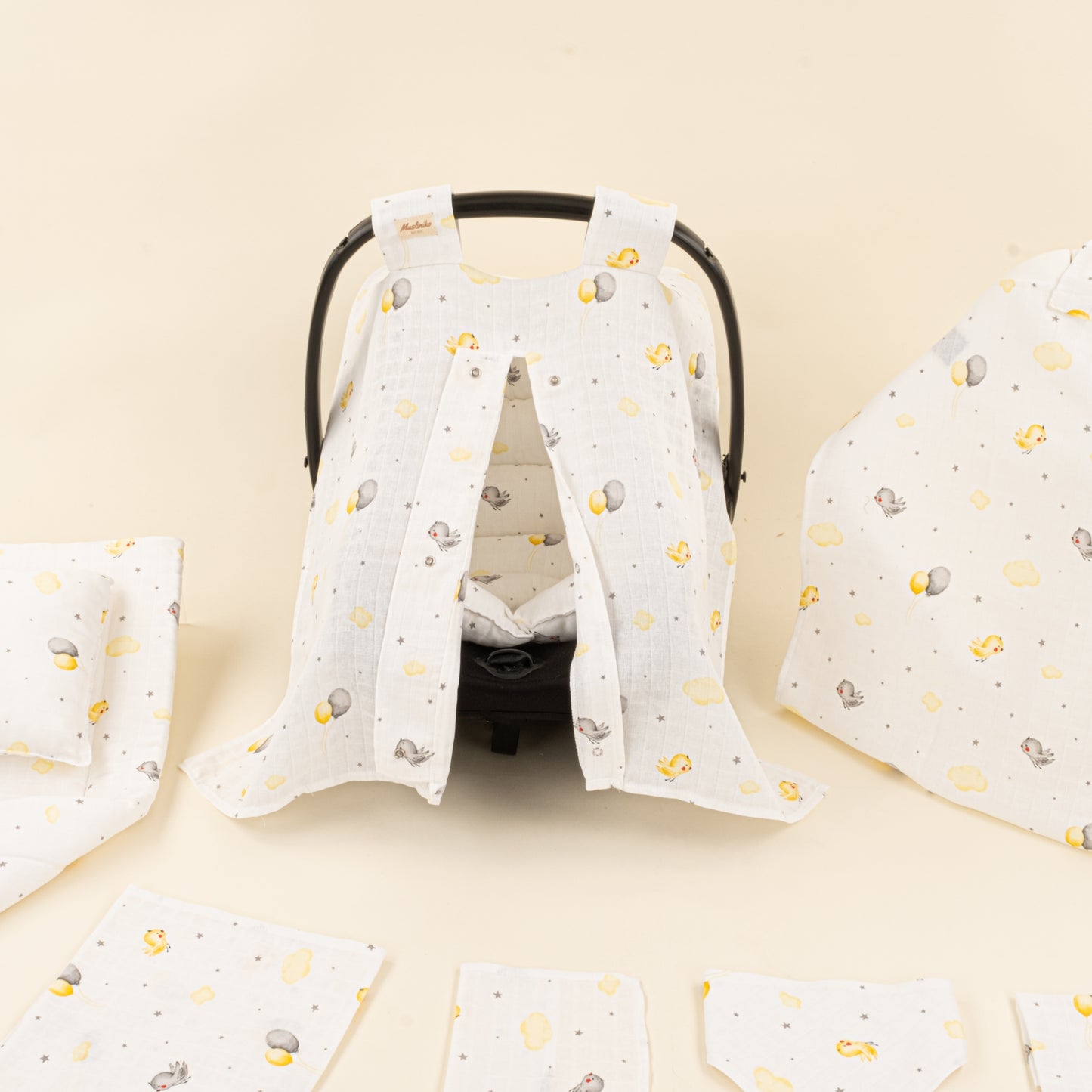 11 Parça Avantajlı Set - Tek Katlı - Sarı Kuş