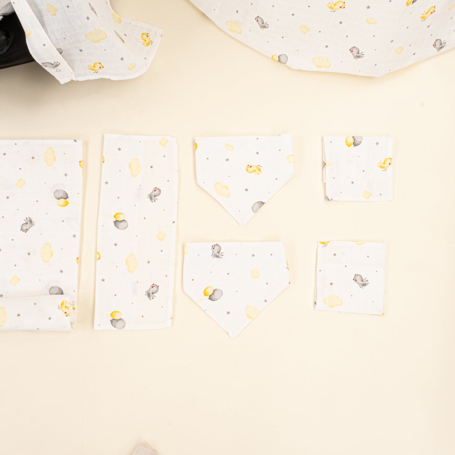 9 Parça Avantajlı Set - Tek Taraflı - Sarı Kuş