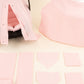 9 Parça Avantajlı Set - Tek Taraflı - Şeker Pembe Muslin