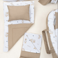 18 Parça Full Set - Çift Taraflı - Toprak Muslin - Kahverengi Ördek