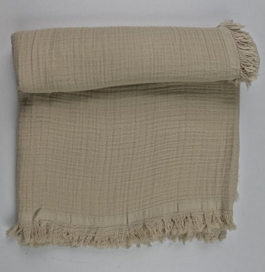 3 lü Bebek Muslin Battaniye Set - Dört Katlı Püsküllü Taş - İki Katlı Bebe Mint - Puantiye