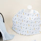 9 Parça Avantajlı Set - Çift Taraflı - Bebe Mavi Muslin - Dino