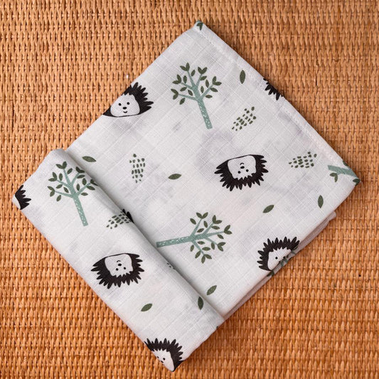 3lü Set - Müslin Örtü - Kirpi / Sarı Ev / Renkli Ayıcıklar