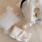 5 Parça Fırfırlı Avantajlı Set - 2 Katlı Organik muslin krem
