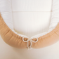 Babynest ve Yastık - Çift Taraflı - İki Katlı Bej Muslin - İki Katlı Krem Muslin