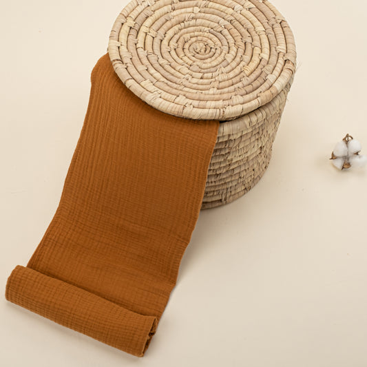 Dört Katlı Organik Muslin - Yenidoğan Set - Taba