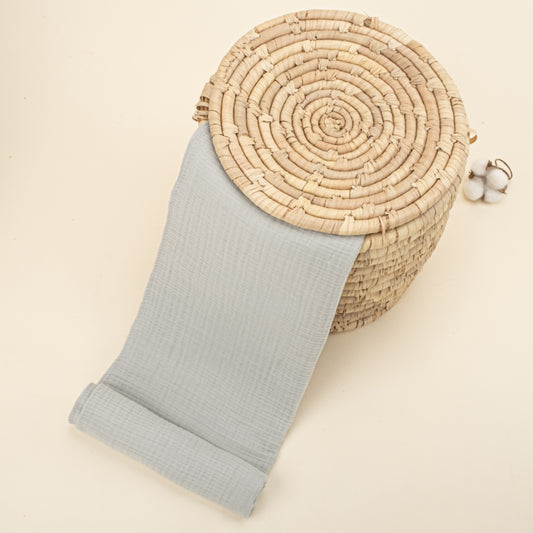 Dört Katlı Organik Muslin - Yenidoğan Set - Gri
