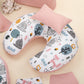 18 Parça Full Set - Çift Taraflı - Pudra Muslin - Tilki