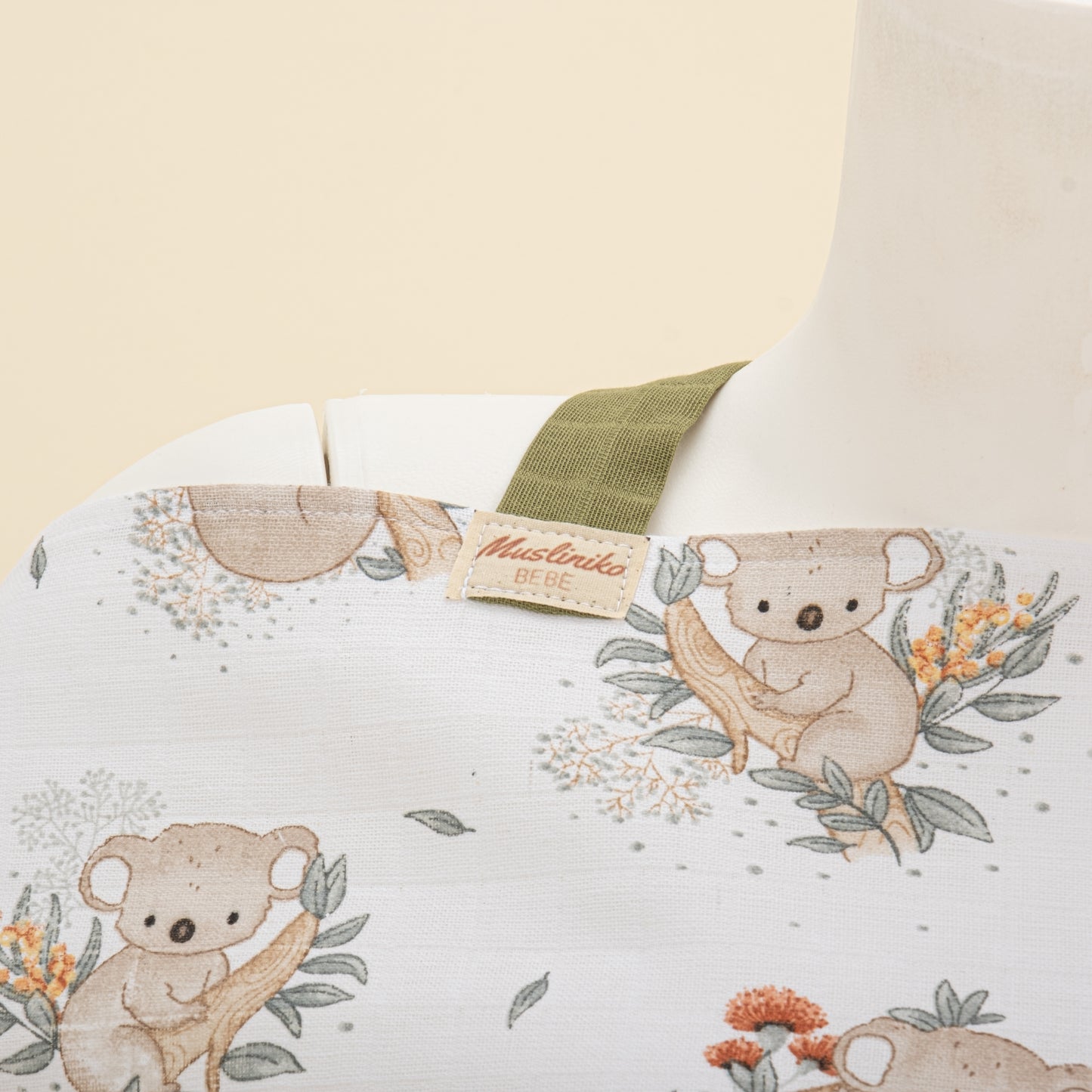 Çift Katlı Muslin Emzirme Önlüğü - Koala