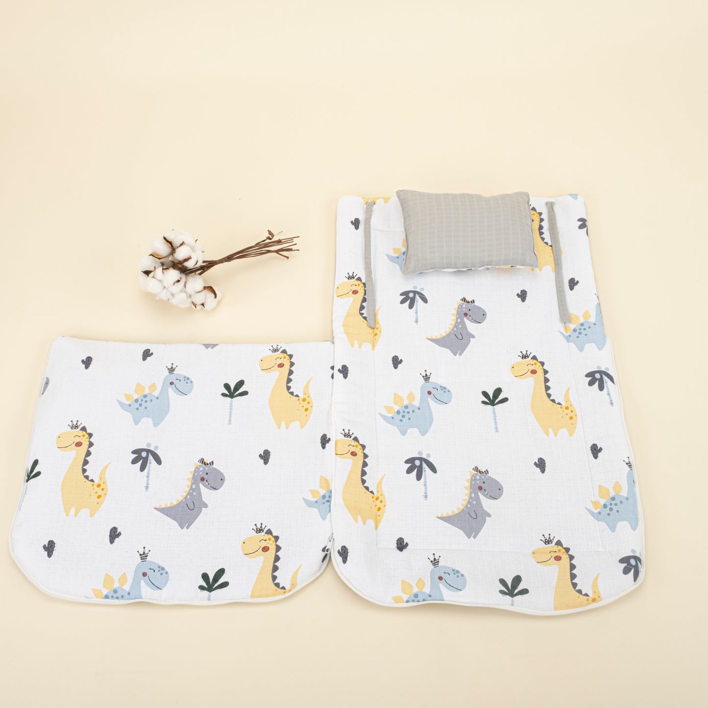 Uyku Tulumu - Gri Muslin - Dino