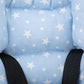 Puset Seti - Çift Taraflı - Beyaz Petek - Mavi Minik Yıldızlar