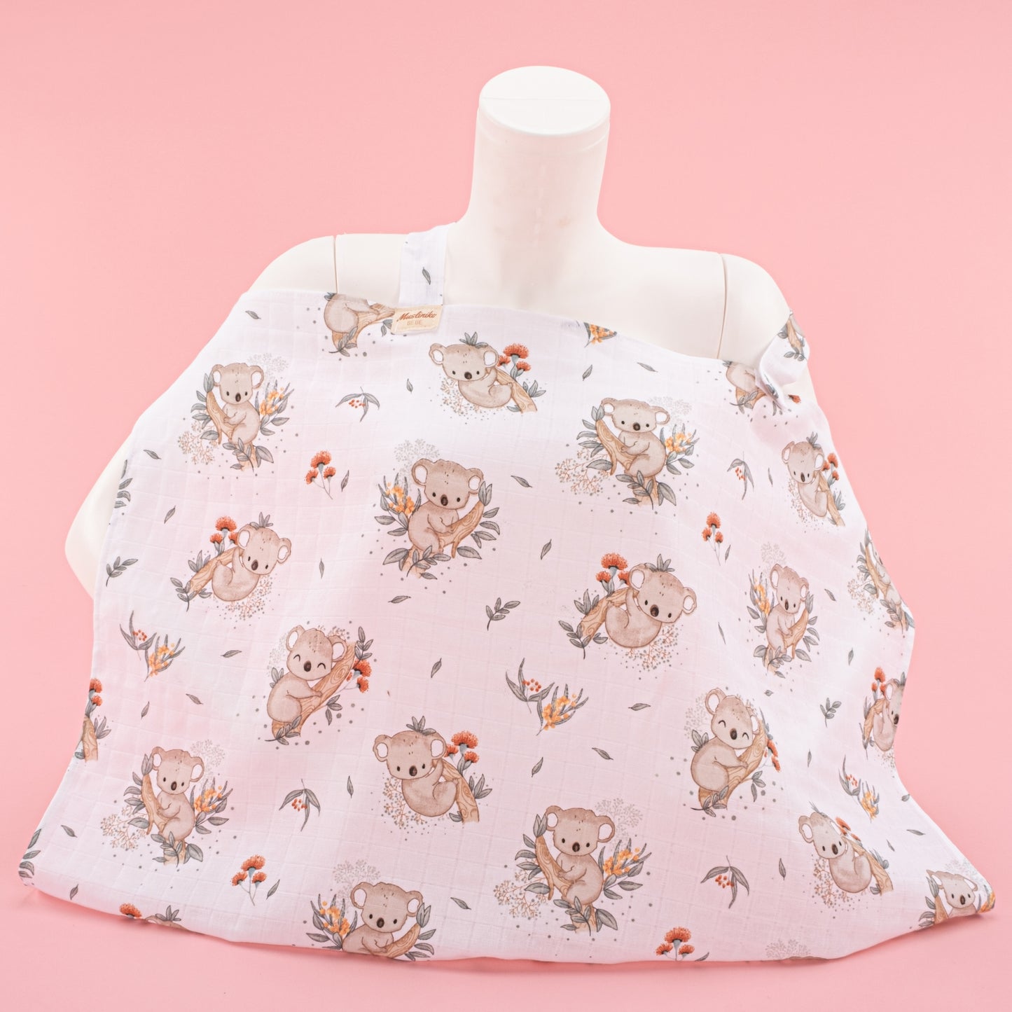 Çift Katlı Muslin Emzirme Önlüğü - Koala