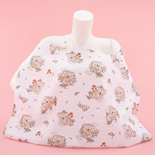 Çift Katlı Muslin Emzirme Önlüğü - Koala