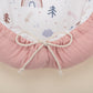 Babynest ve Yastık- Çift Taraflı - Pudra Muslin - Pastel Gökkuşağı