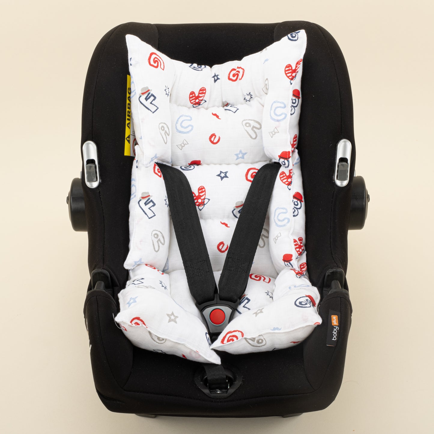 11  Parça Avantajlı Set - Çift Taraflı - Bebe Mavi Muslin - Harfli