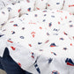 Yuvarlak Babynest - Çift Taraflı - Lacivert Saten - Bahriyeli