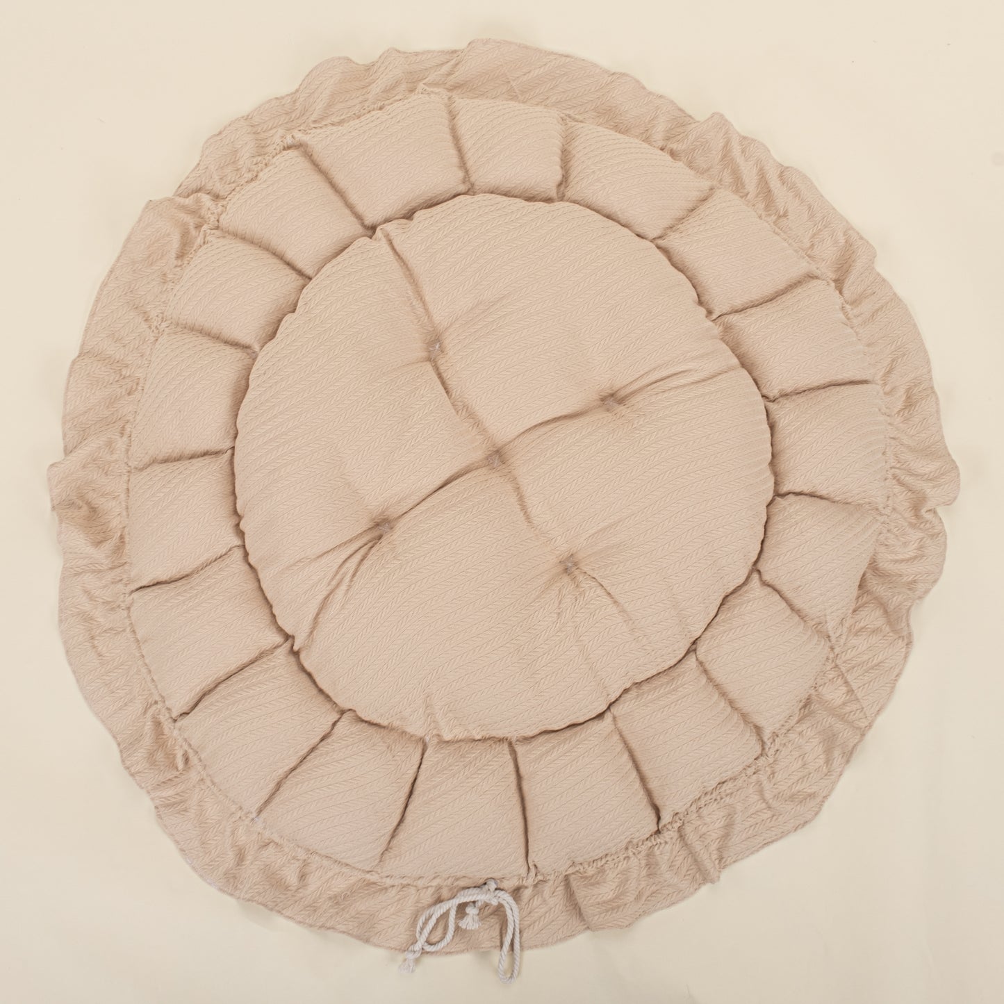 Yuvarlak Babynest - Çift Taraflı - Sütlü Kahve Örgü - Harry